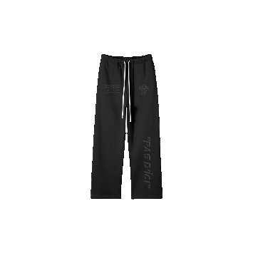[BL4CK OUT] FLEECE STRAiGHT LEG PANTS