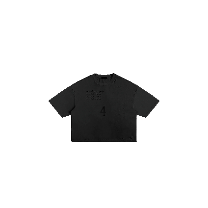 [BL4CK OUT] FRAYED BOXY T-SHiRT