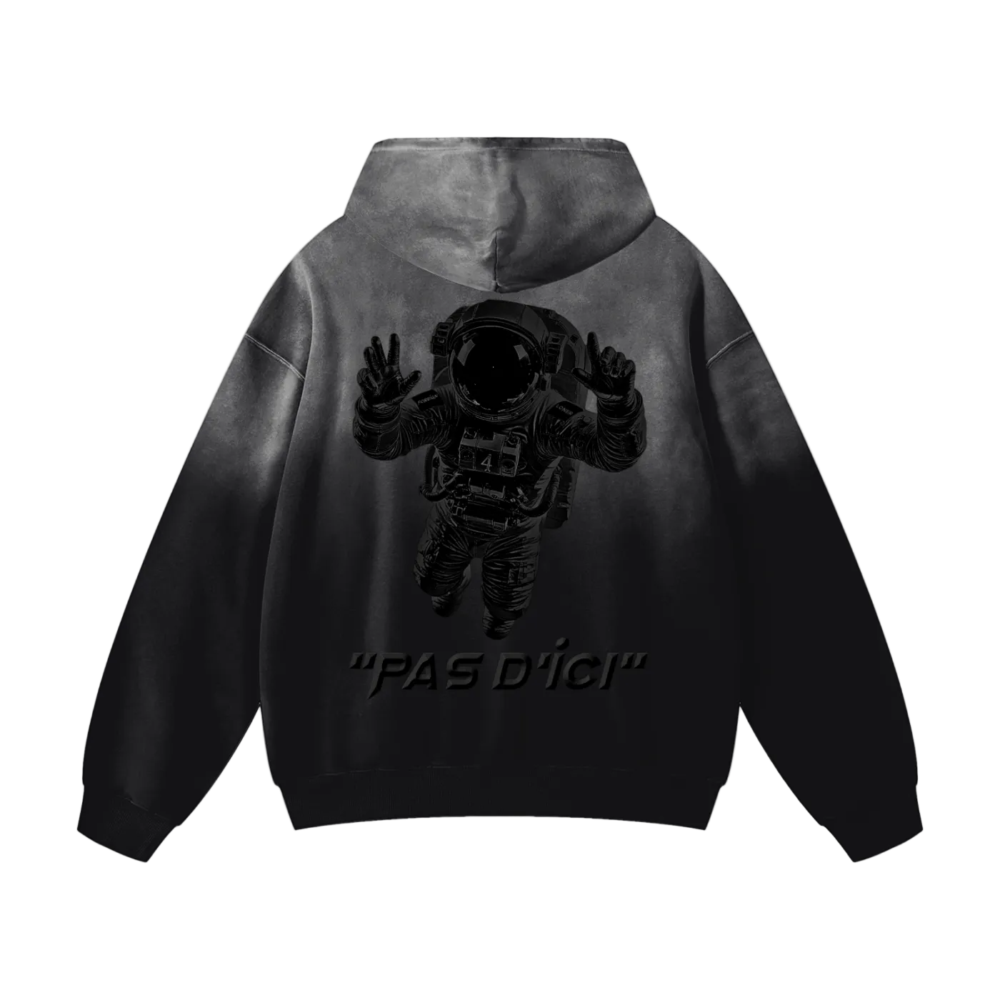 [BL4CK OUT] HEAVYWEiGHT SUNFADE OVERSiZED HOODiE